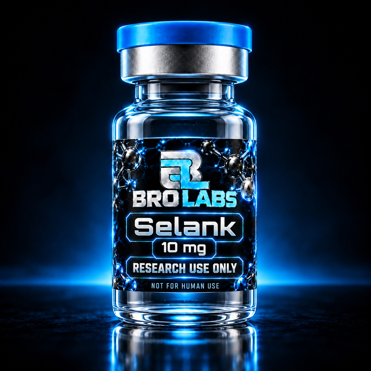 Selank 10 mg Bro Labs packaging illustration